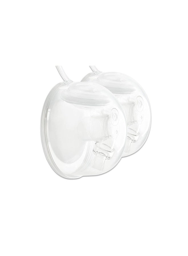 Spectra Handsfree Shield Cups (Pack Of 2) Effective Hands Free Pumping. (28Mm Set Of 2) - Image 1